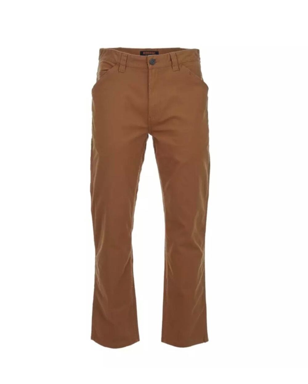 Ridgecut Men's Straight Fit Mid-Rise Canvas Work Pants 36 X 30 Khaki